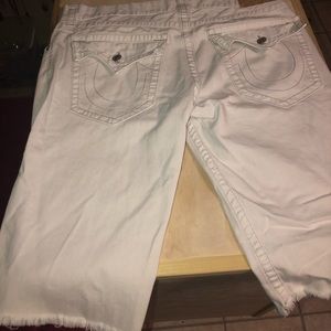 true religion cut off shorts